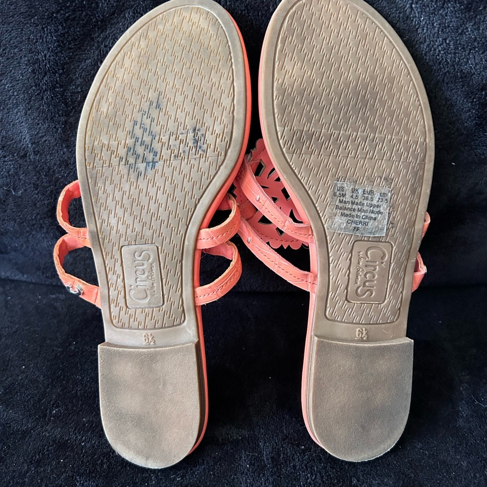 Circus by Sam Edelman Bright Orange Thong Sandals - Picture 3 of 3